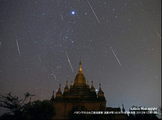 ミャンマー・ふたご座流星群観察の旅