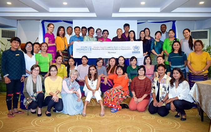 ﾐｬﾝﾏｰで 女性の権利促進 の支持者が集結 Unｳｨﾒﾝ ミャンマーニュース